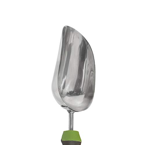 AMES 2445400 13-Inch Stainless Metal Hand Soil Scoop with Ergonomic Gel Grip