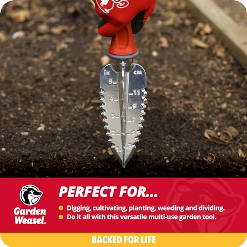 Backyard Weasel Versatile Transplanter | Dig, Domesticate, Plant, Weed | Hand Device for Planting and Gardening, Heavy-Responsibility Trowel, Mini Gardening Shovel | Mannequin 91360