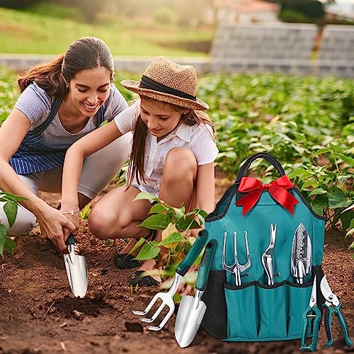 FiveJoy 11-Piece Aluminum Alloy Backyard Software Equipment with Bag - Ergonomic Heavy-Responsibility Gardening Instruments for Out of doors Use