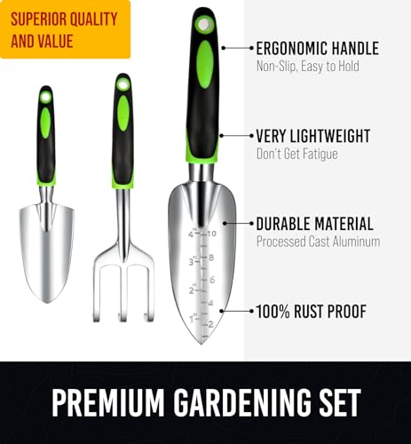 GROWIT 22-Piece Heavy Obligation Gardening Device Set - Ergonomic and Sturdy Presents for Males, Girls, and Mothers